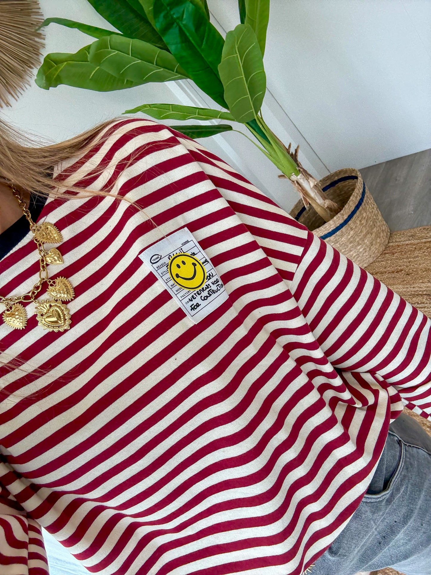 Sweat SMiLEY Bordeaux