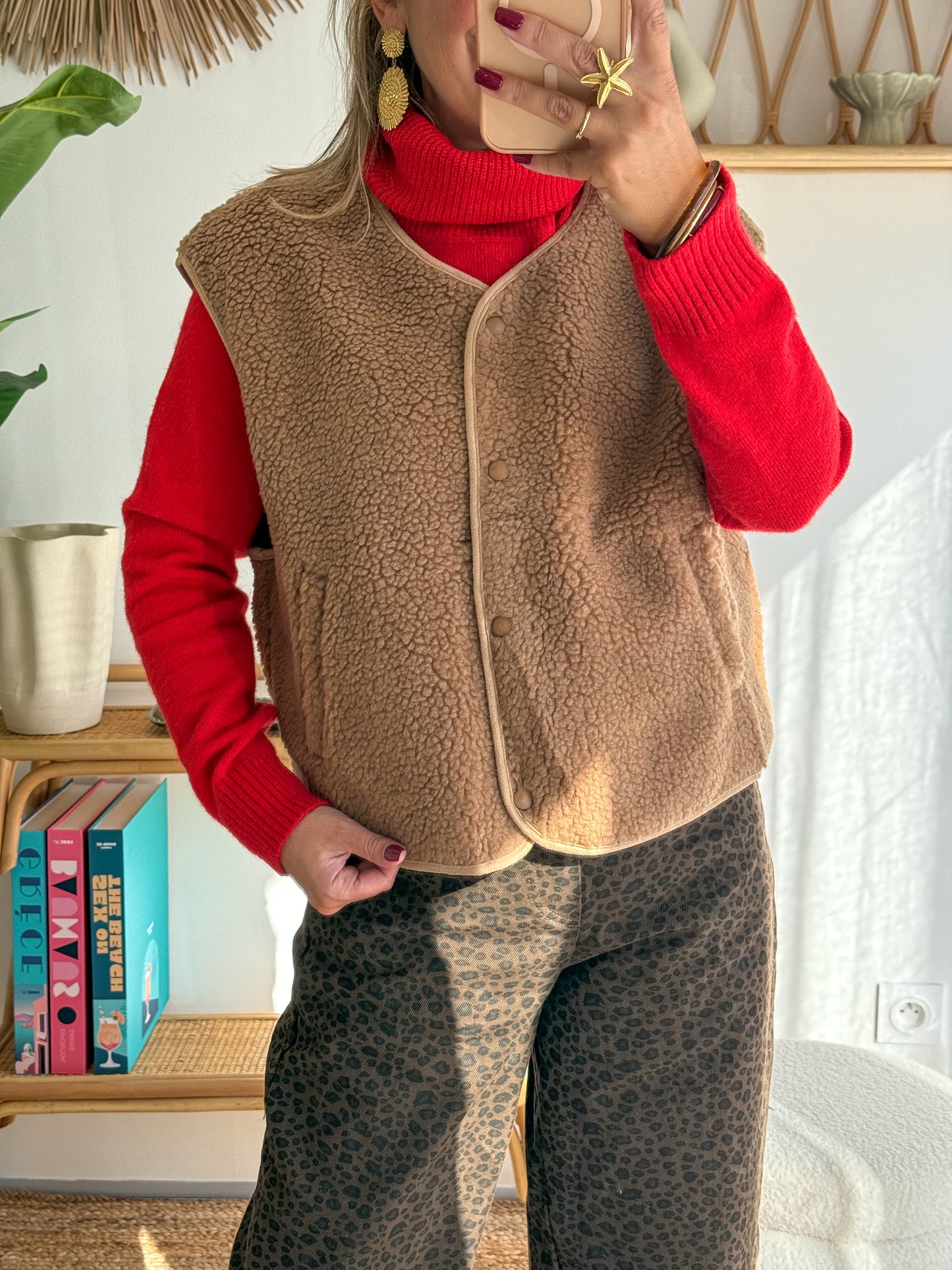 Gilet COZY camel