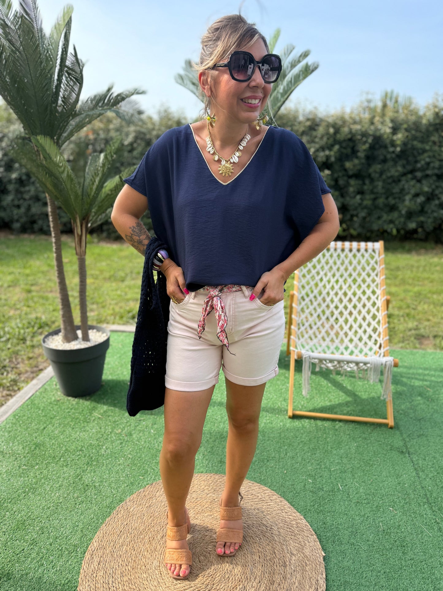 Short LOLA rose poudré