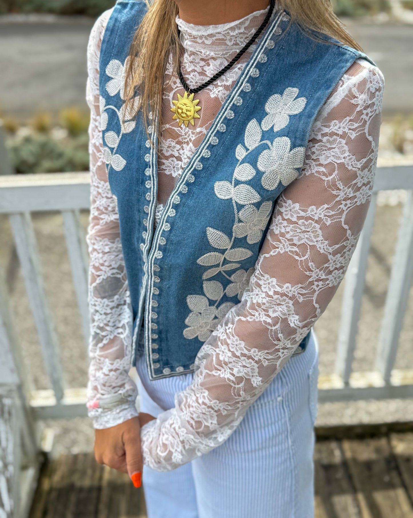 Top dentelles ZELIE blanc