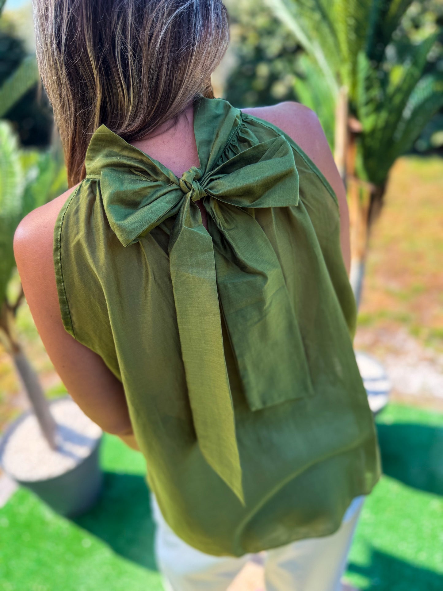 Top MALTE vert olive