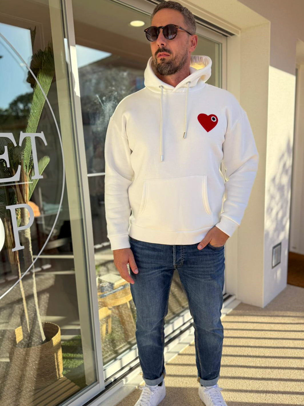 Sweat CŒUR BLANC
