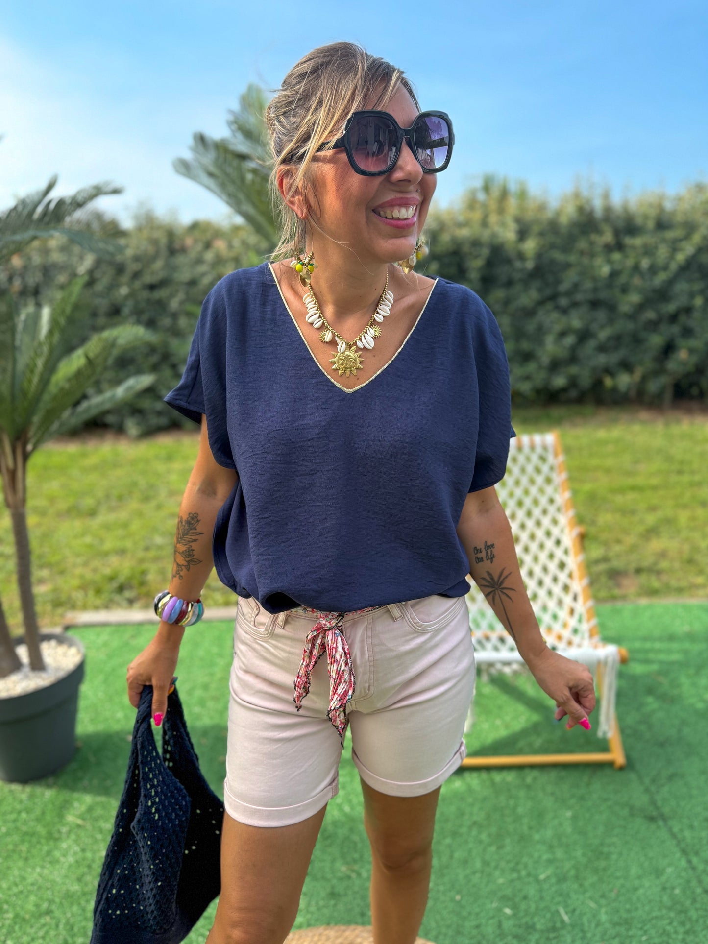 Short LOLA rose poudré