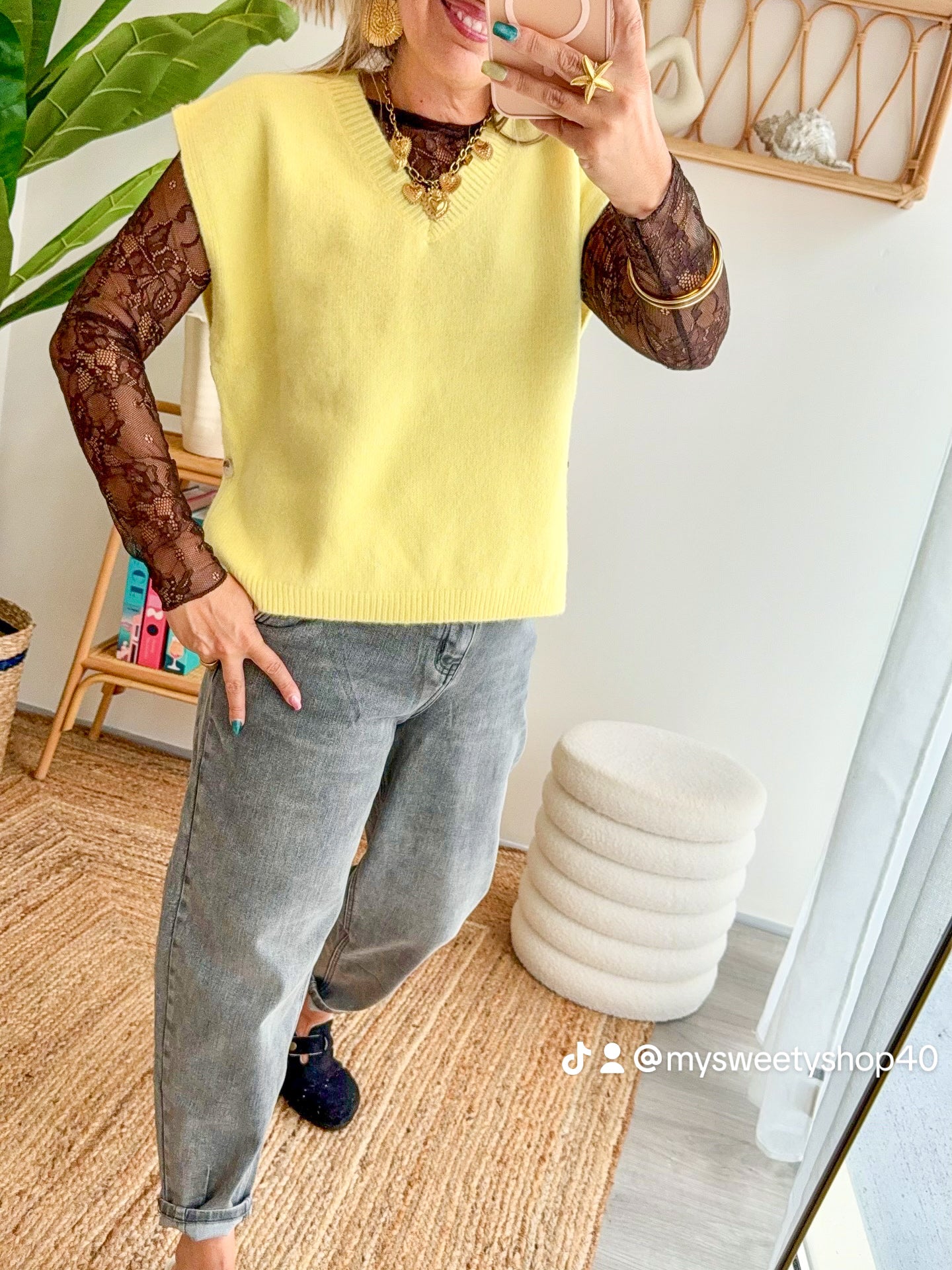 Pull CLEA jaune