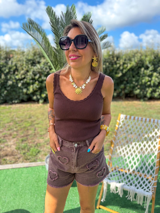 Débardeur ANNICK choco