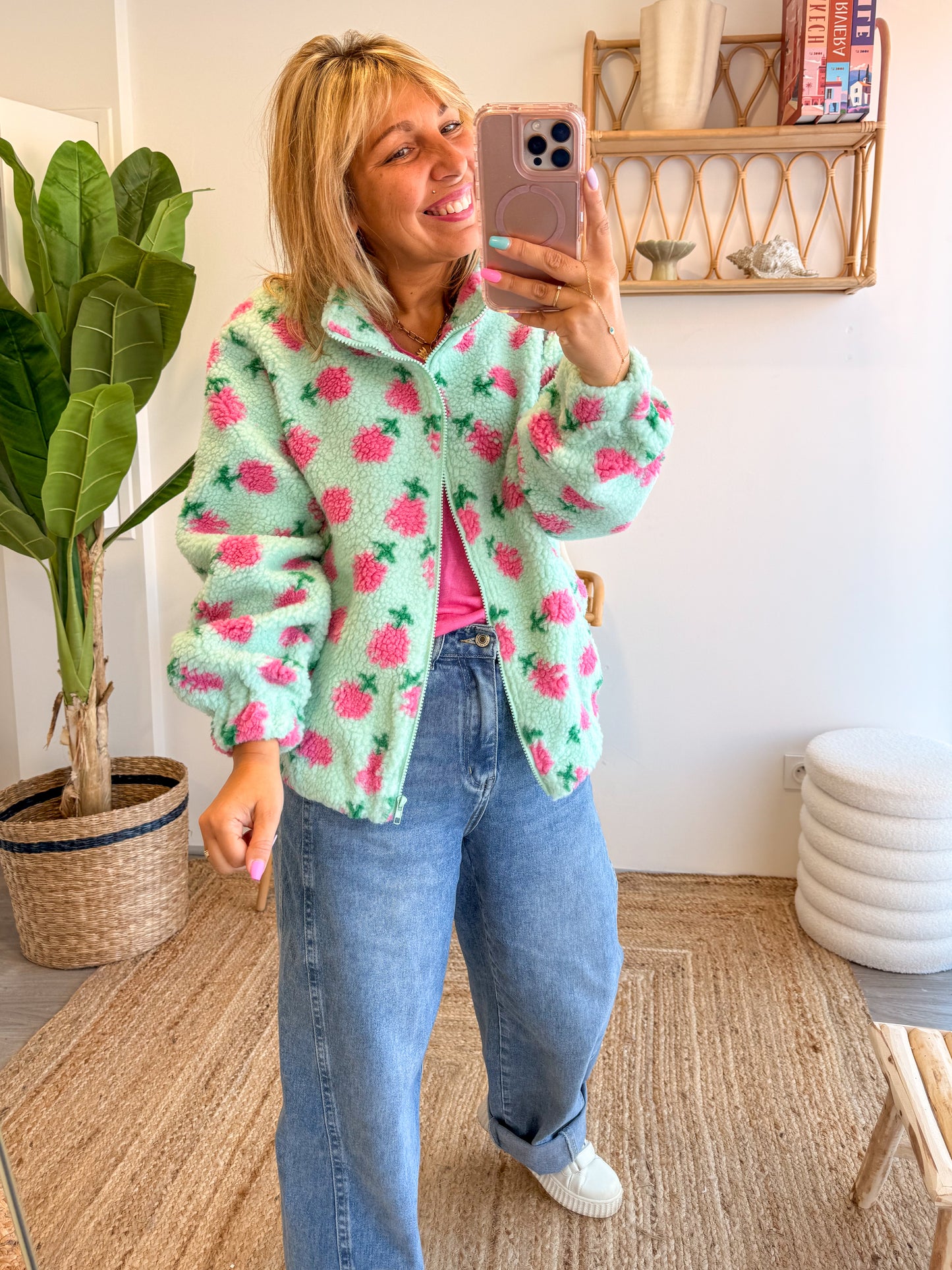 Veste polaire FRESCA vert d’eau