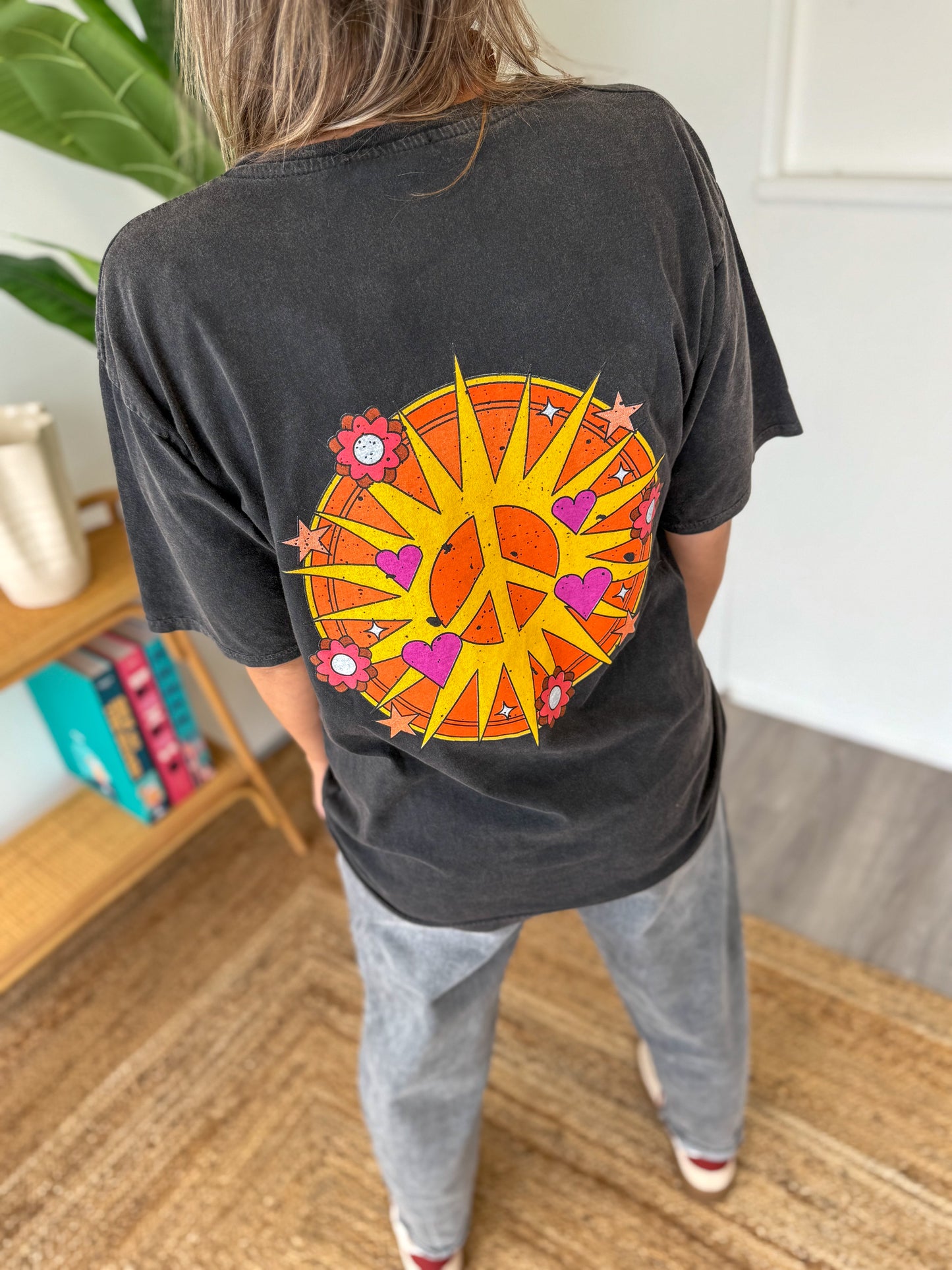 T-shirt PEACE noir