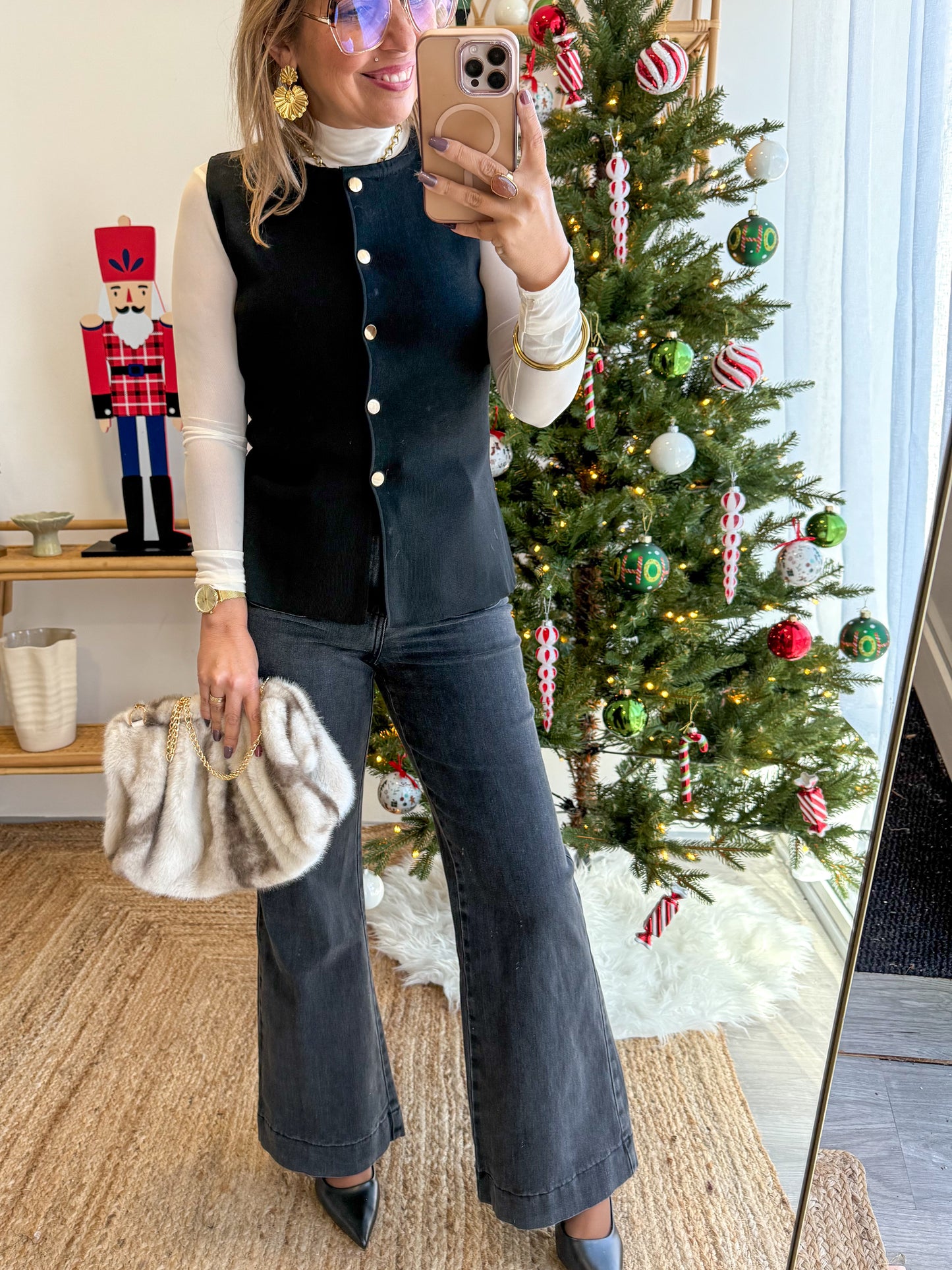 Sac FROSTY gris beige