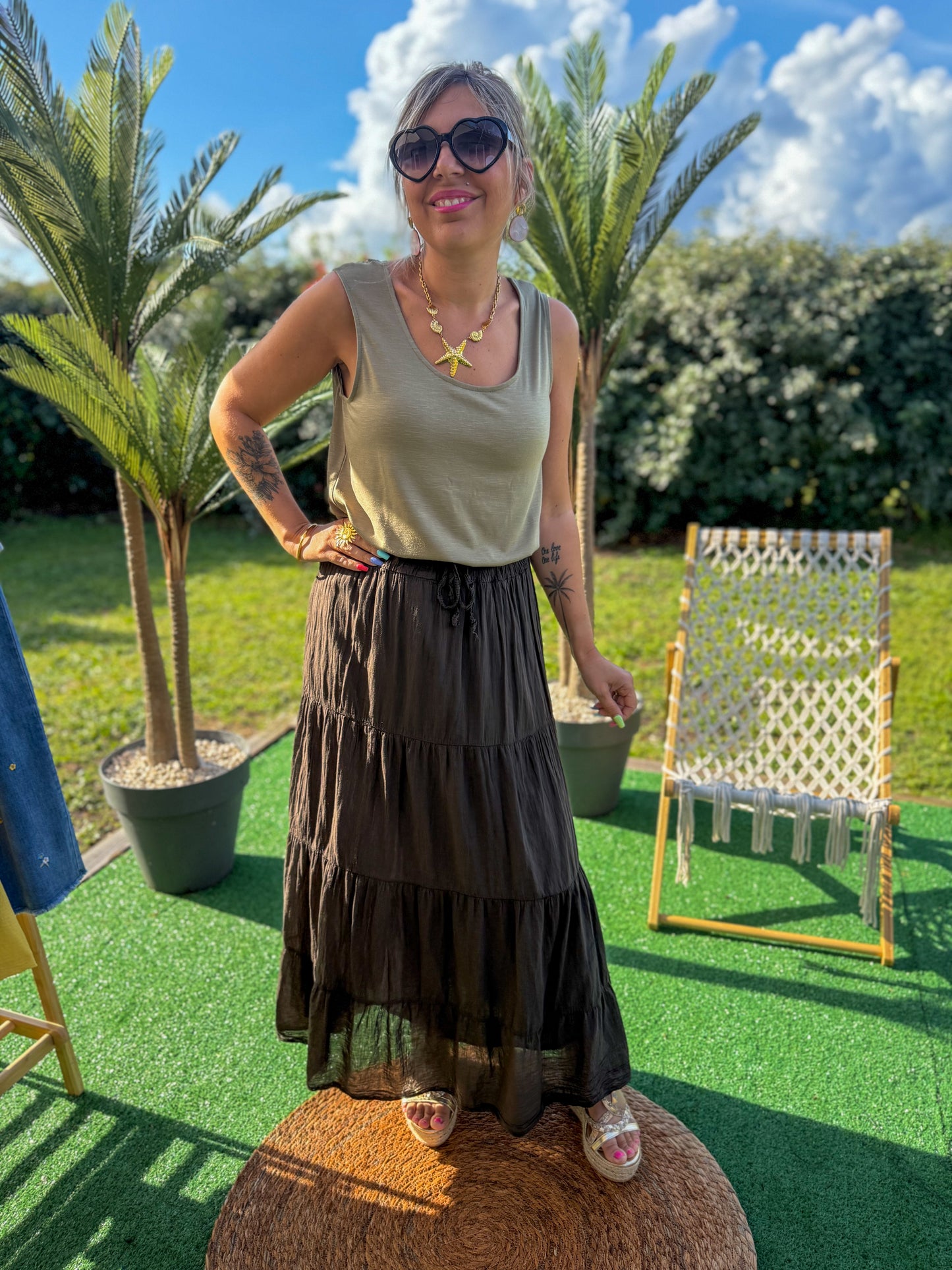 Top POÉSIE kaki