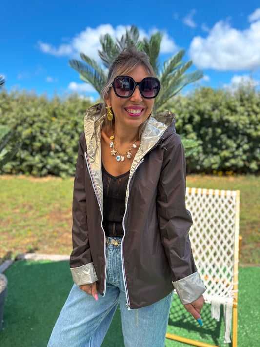 Parka réversible LAURA choco