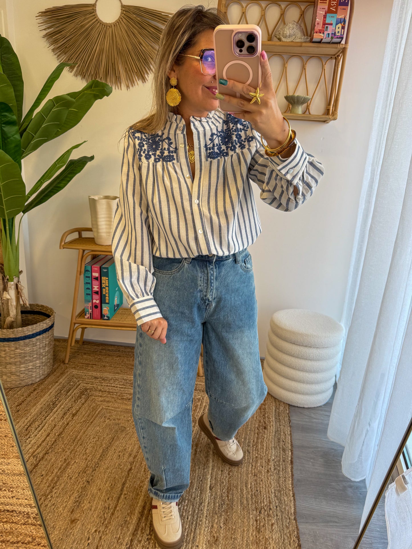 Chemise EVA bleu marine