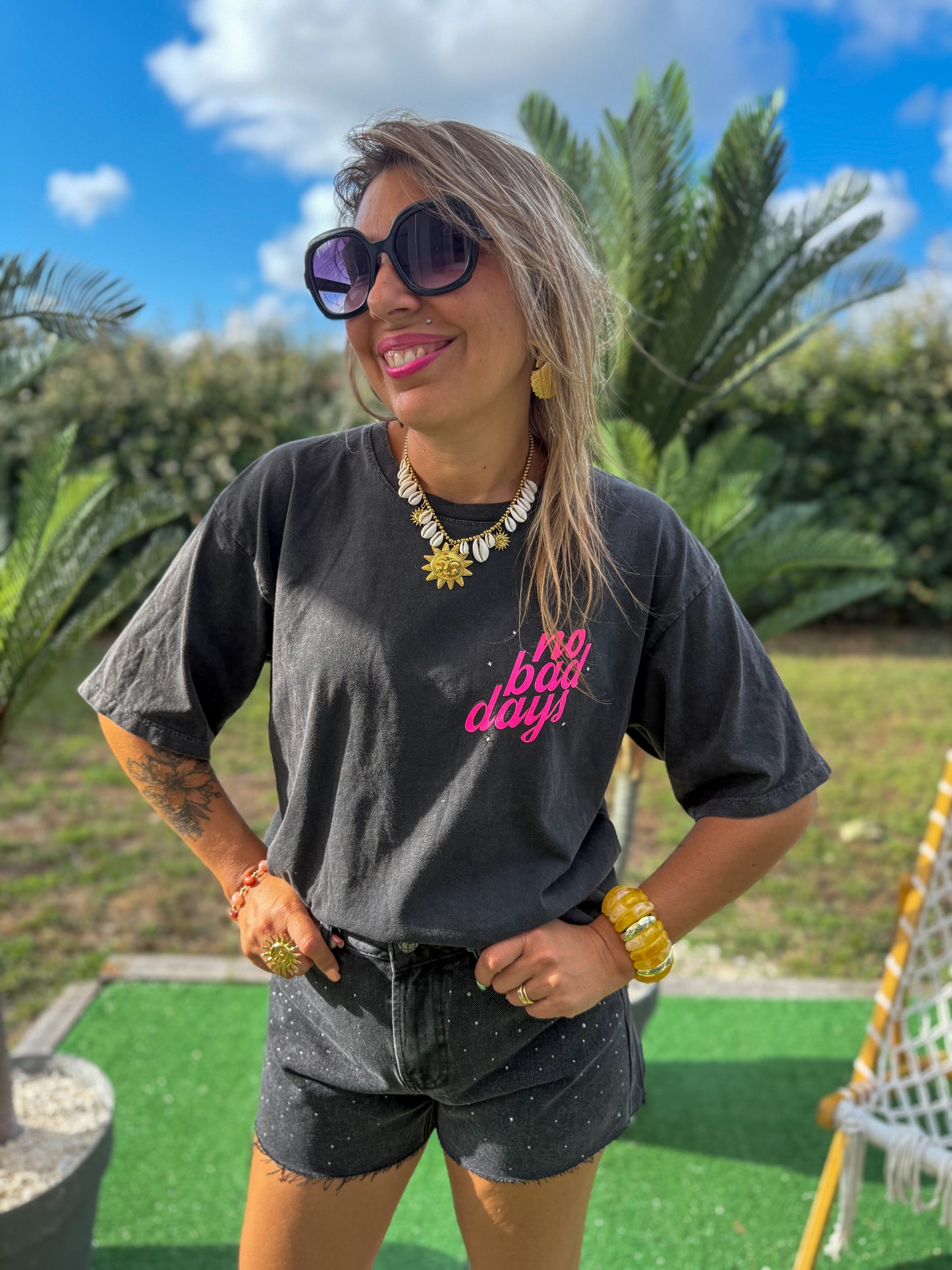 T-shirt NO BAD DAY noir