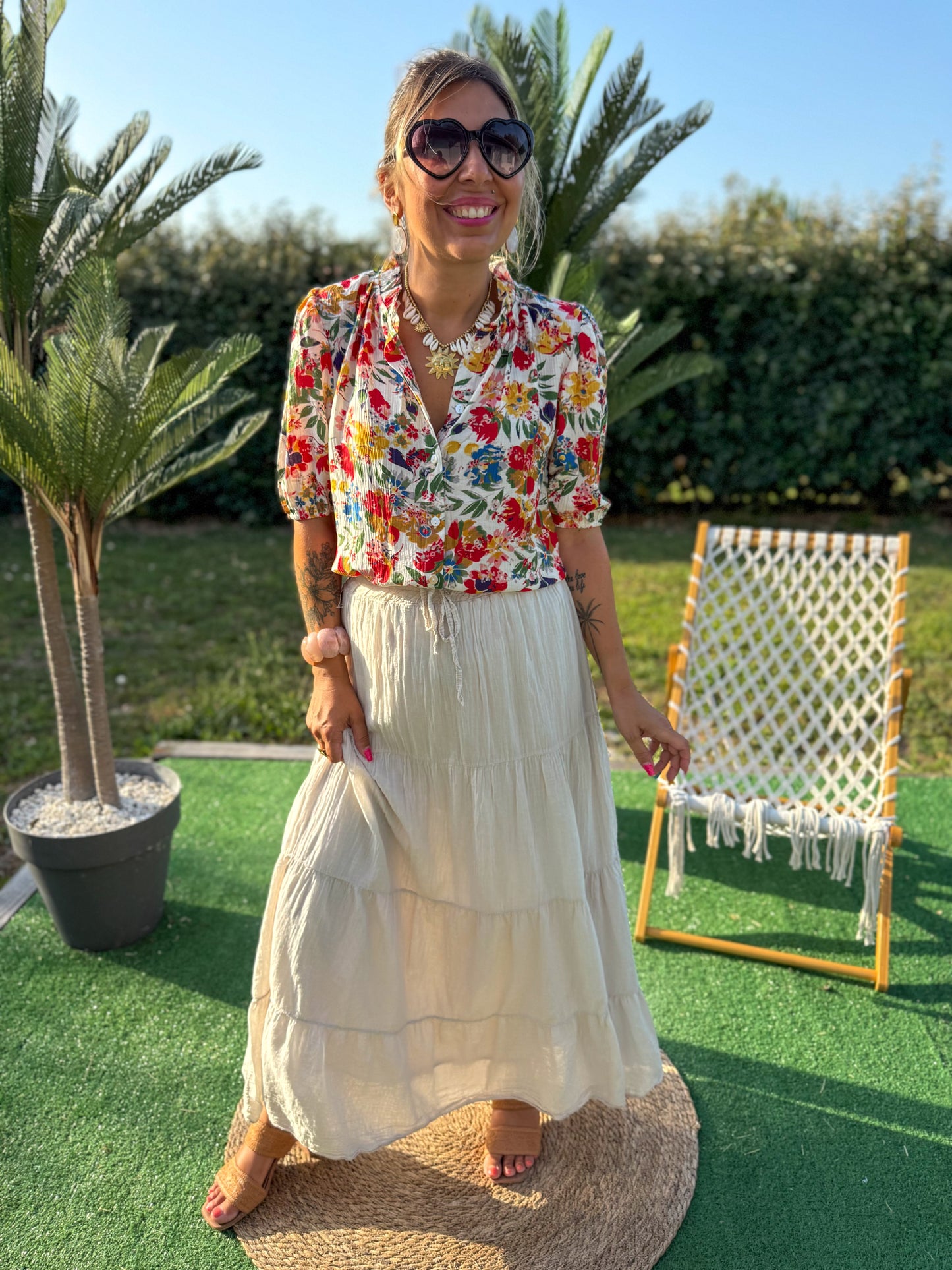 Jupe ZÉPHYR beige