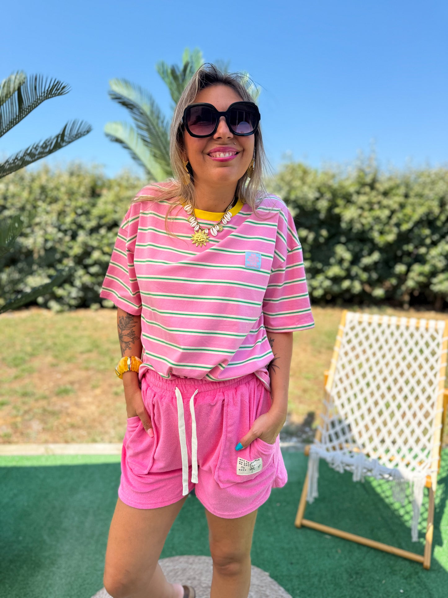 Short TROPICOOL Fushia