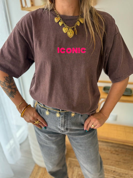 T-shirt ICONIC choco