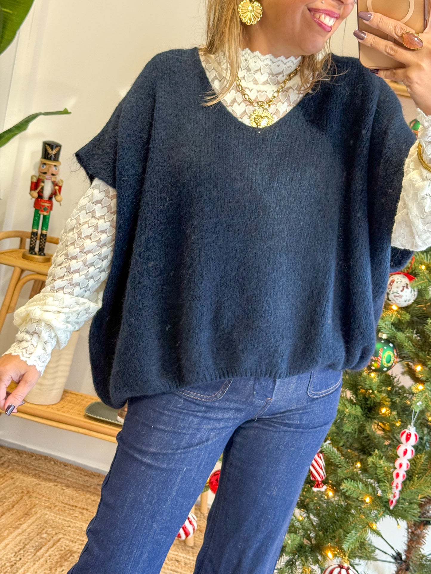 Pull Alpaga NEO Bleu marine