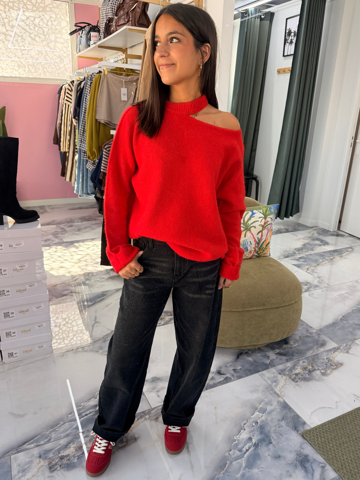 Pull NAOMIE rouge