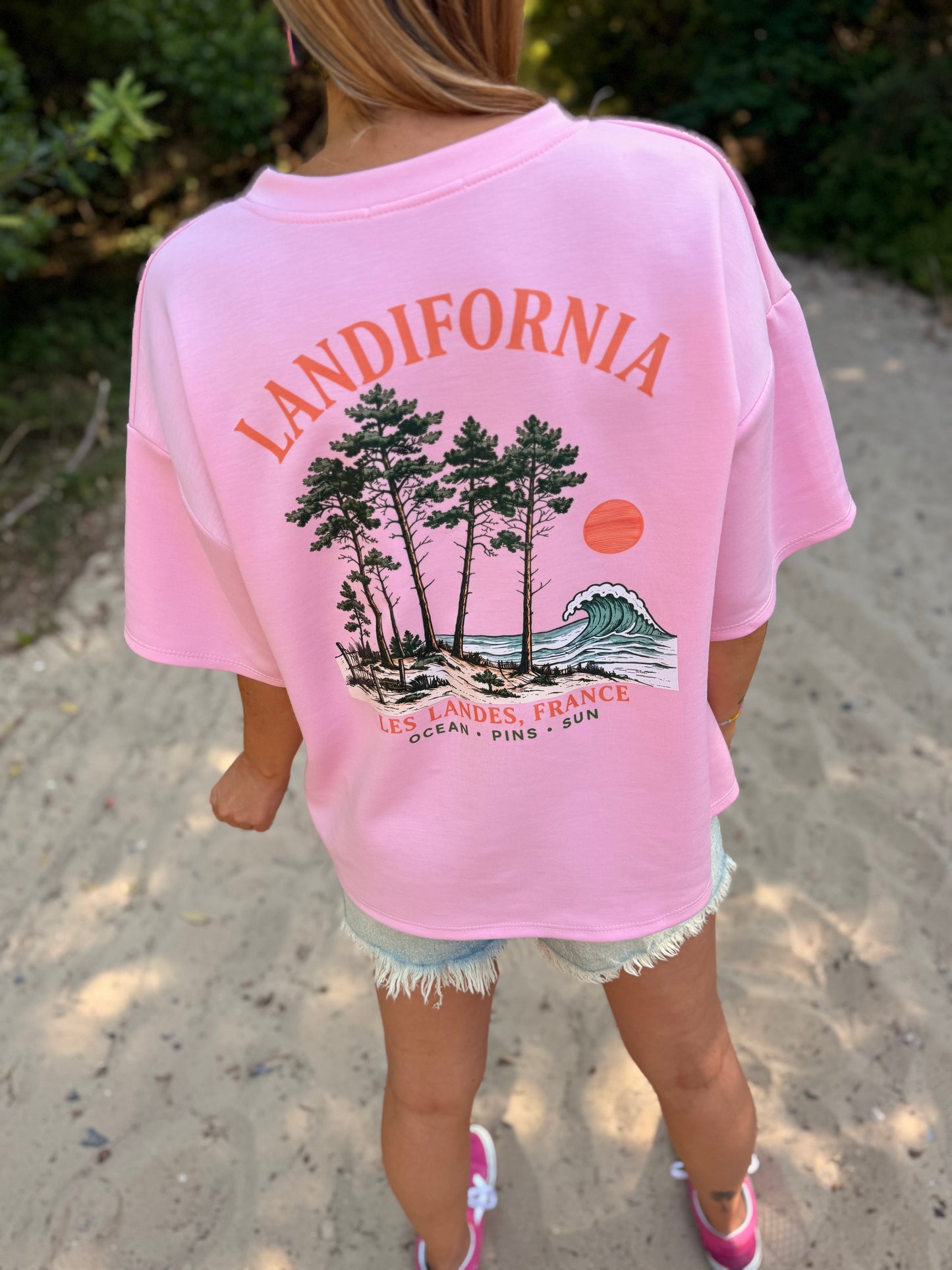 T-shirt SWEETY Créa’ LANDES Rose- PRE CO’ envoi FIN JUIN 🌊