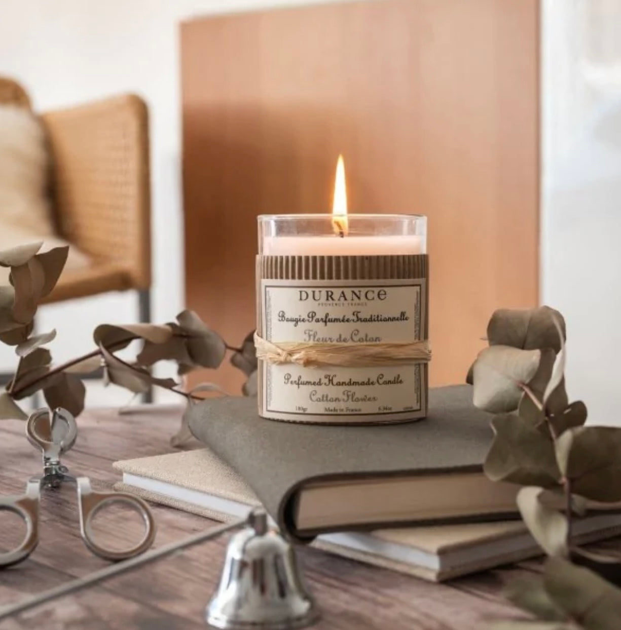 Fleur de coton - bougie parfumée Durance