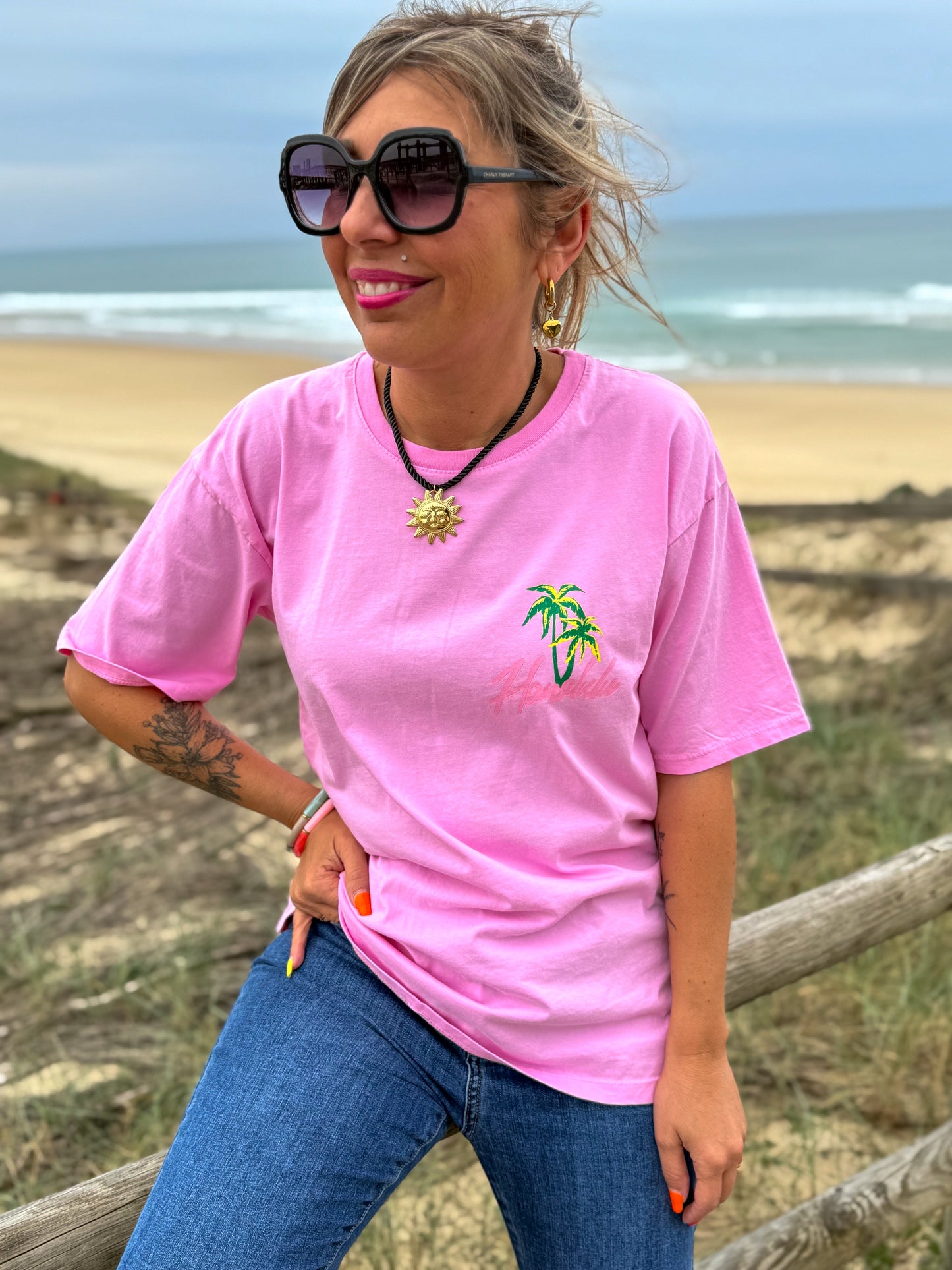 T-shirt HONOLULU rose