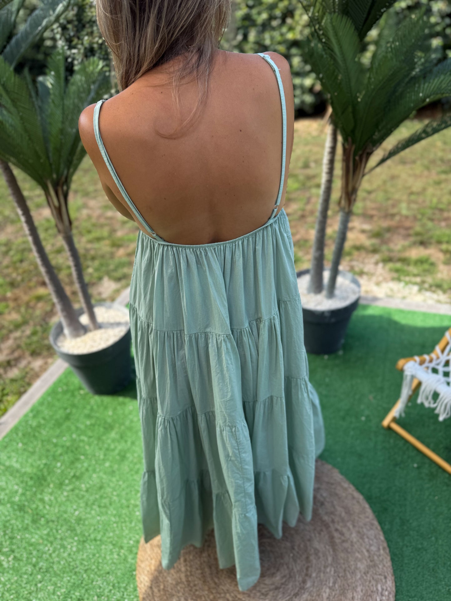 Robe GOLDEN HOUR vert sauge