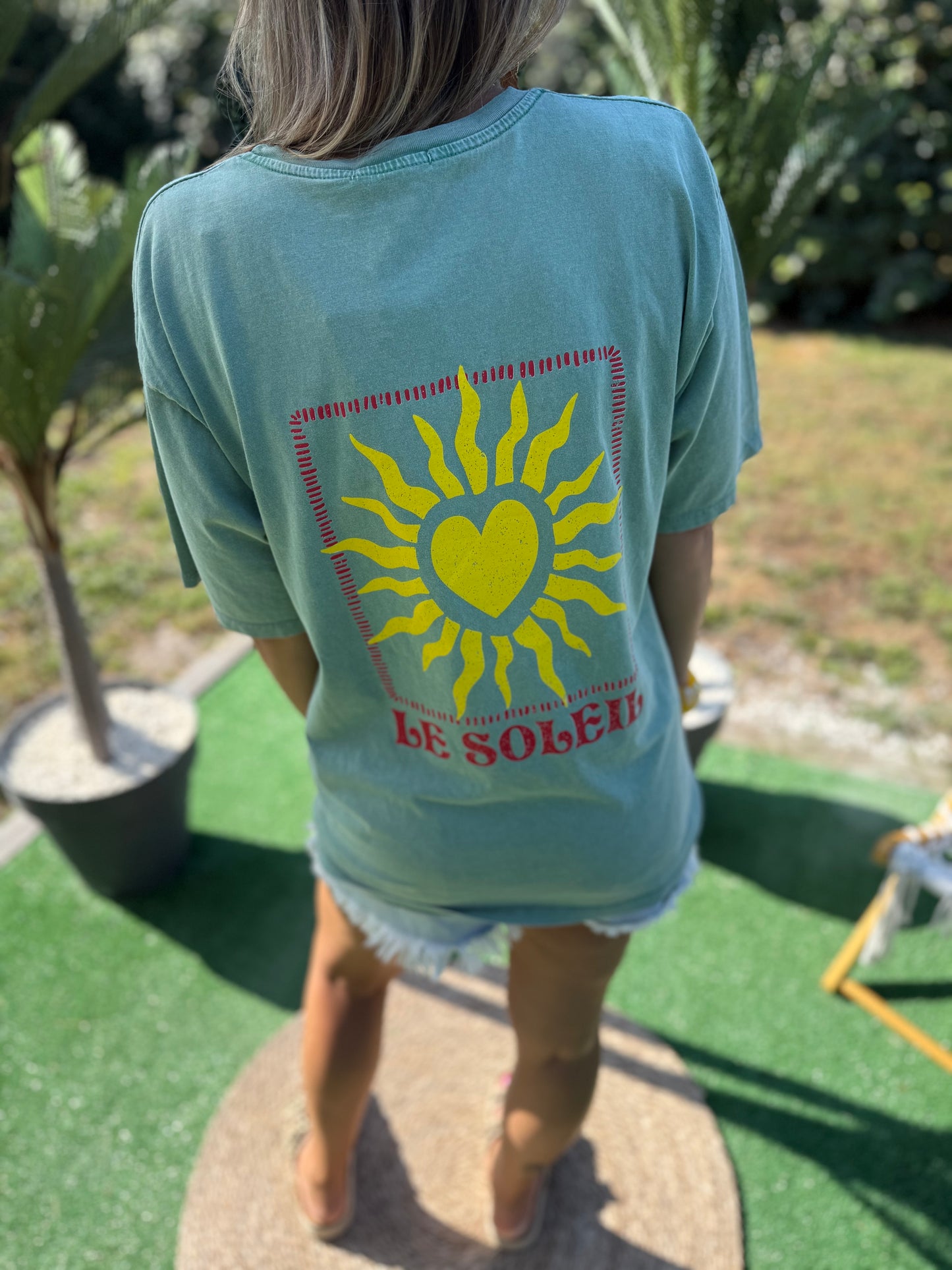 T-shirt LE SOLEIL vert