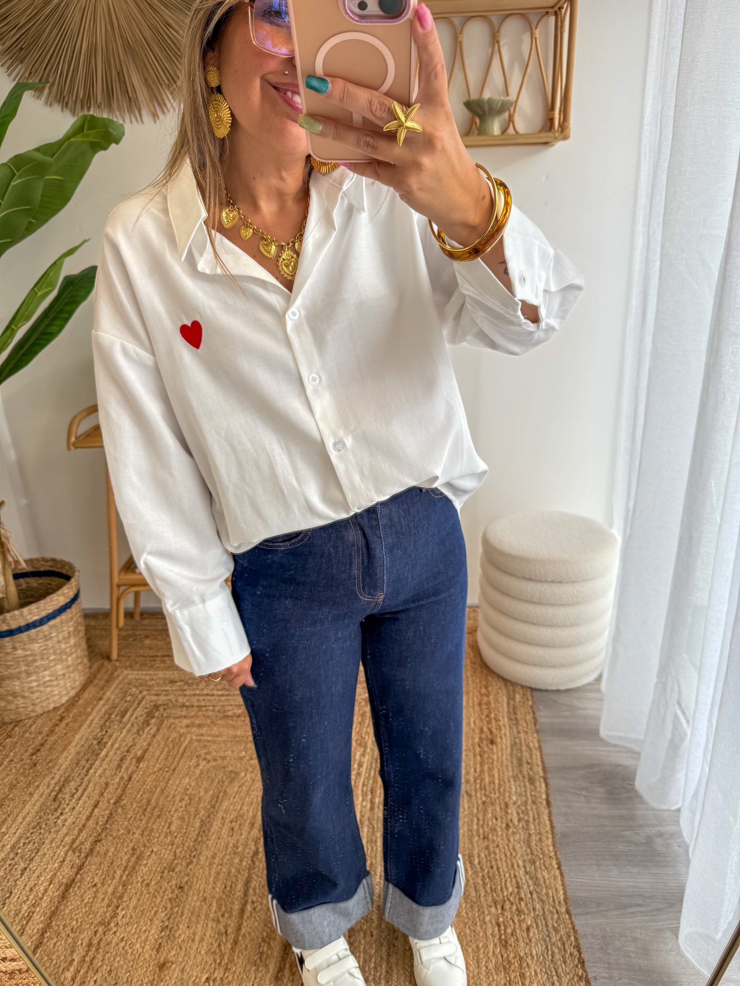 Chemise LOVE blanche