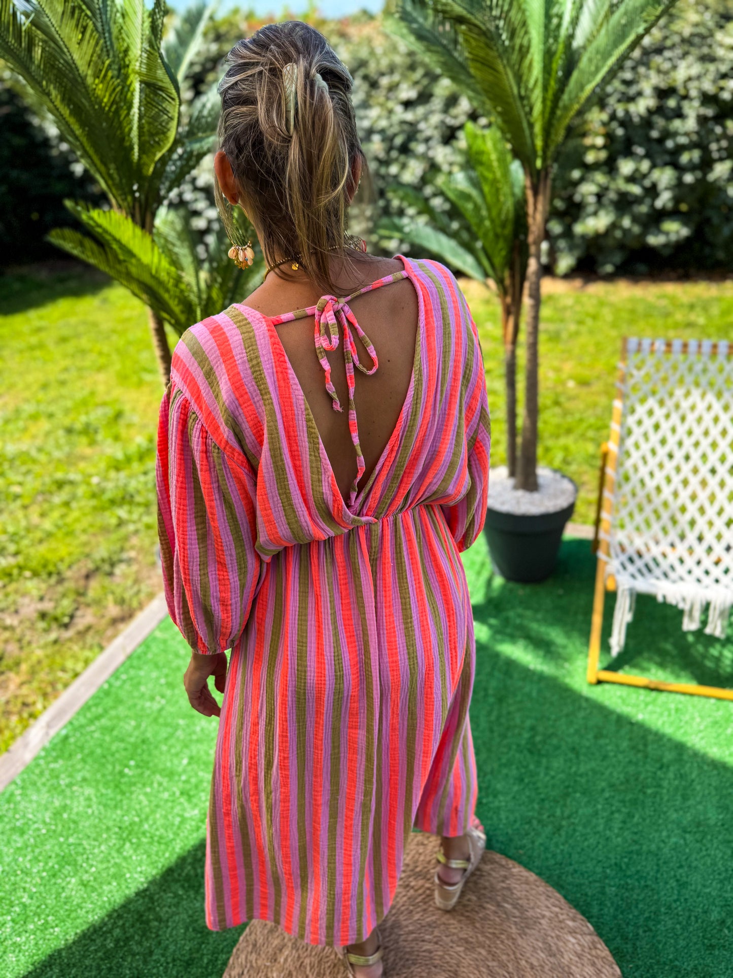 Robe MYKONOS kaki corail