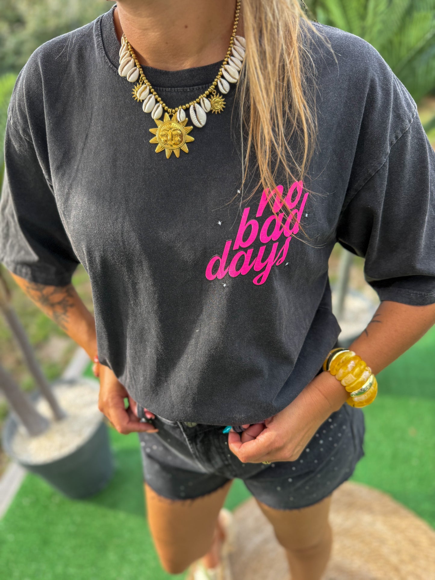 T-shirt NO BAD DAY noir