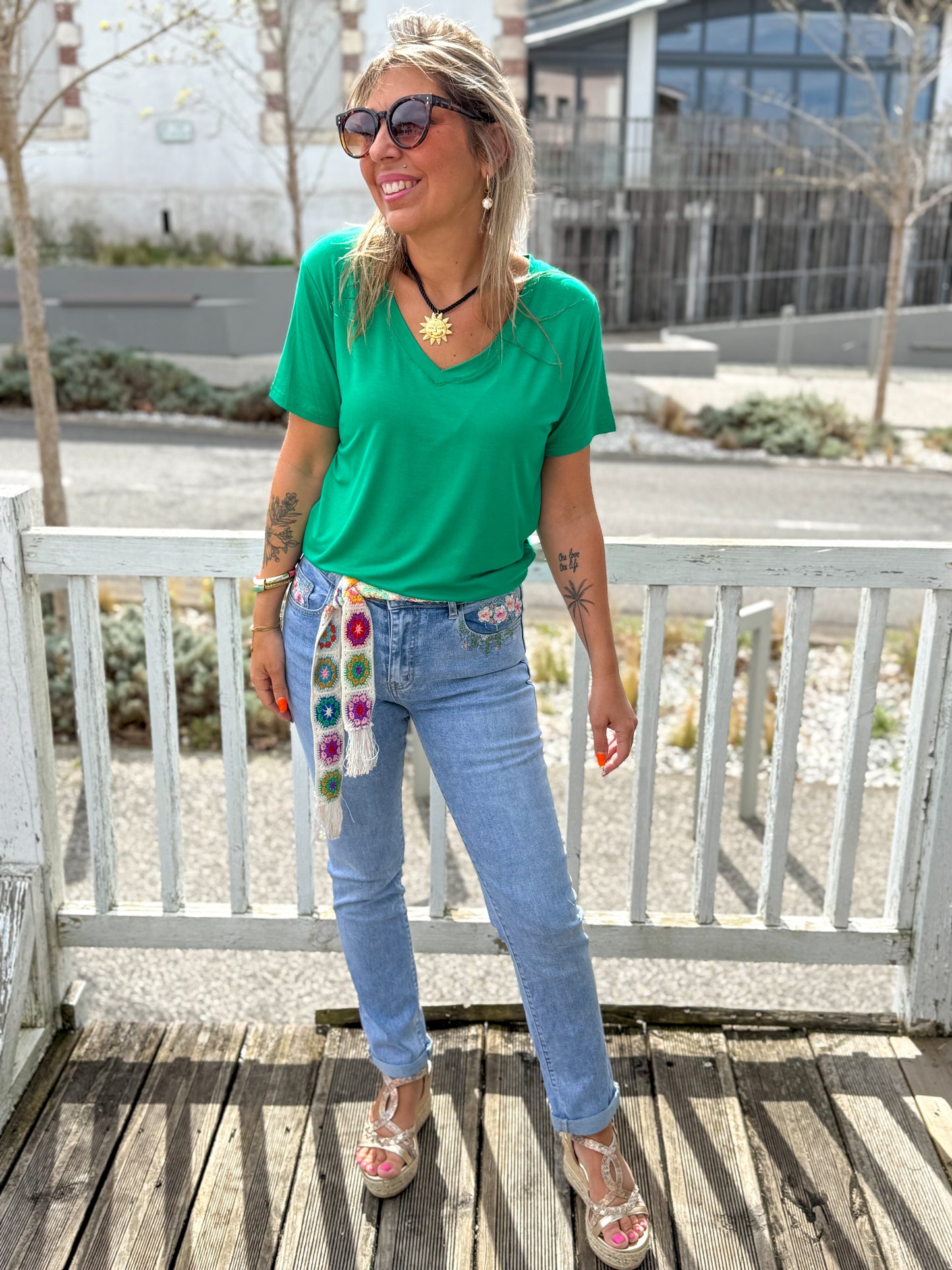 Top fluide ALIZÉE vert Gucci