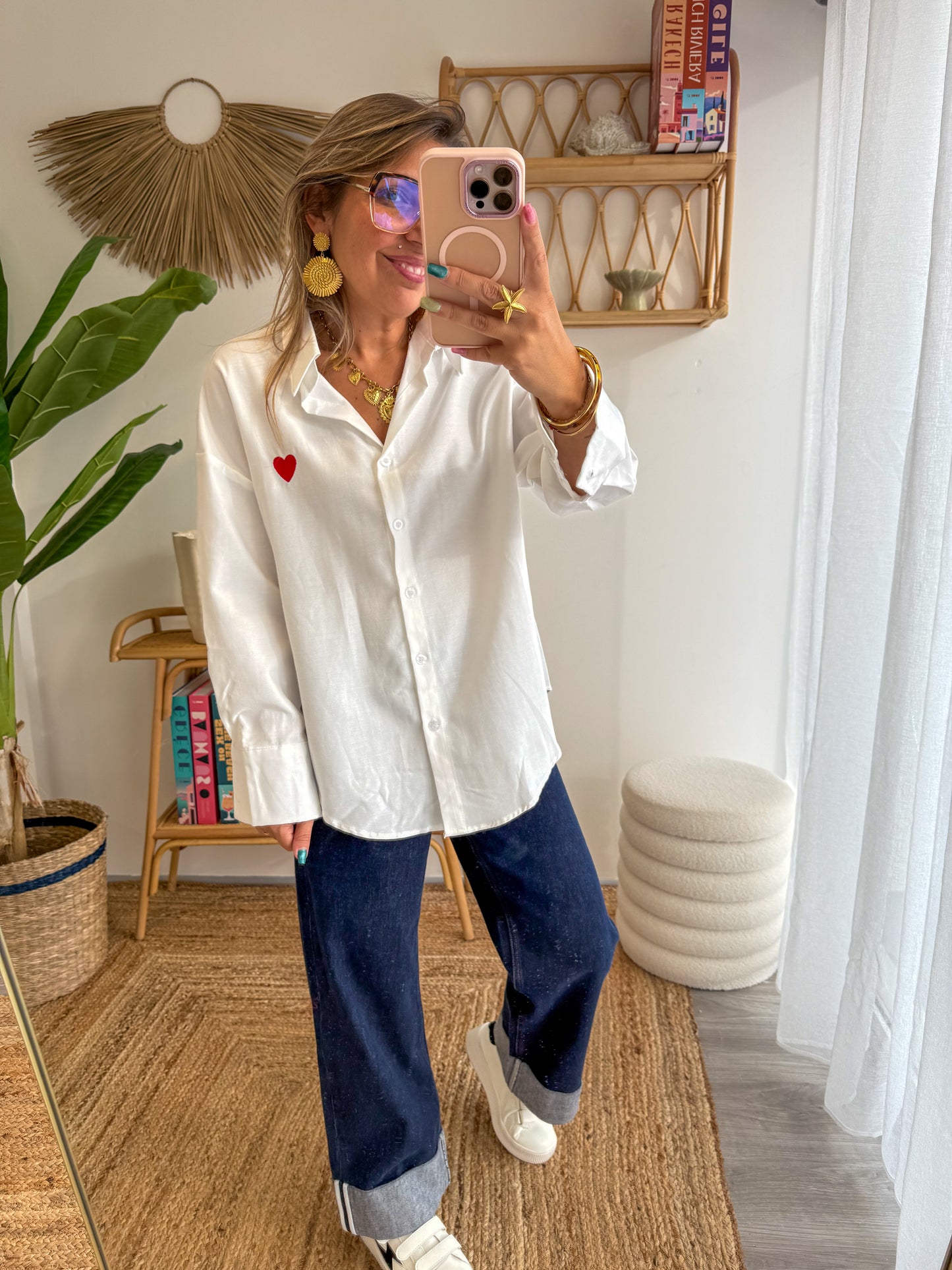 Chemise LOVE blanche