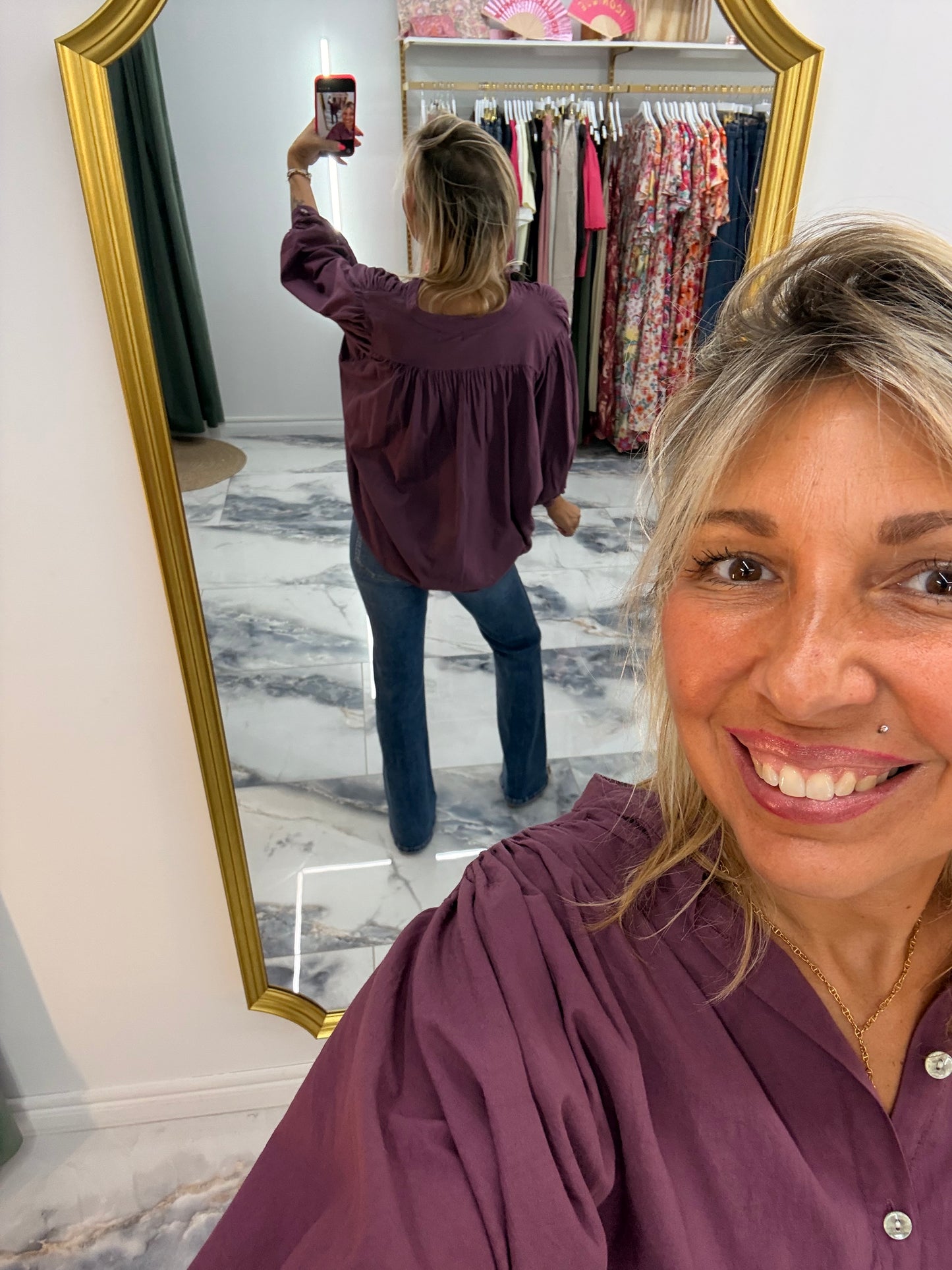 Blouse ELINA prune