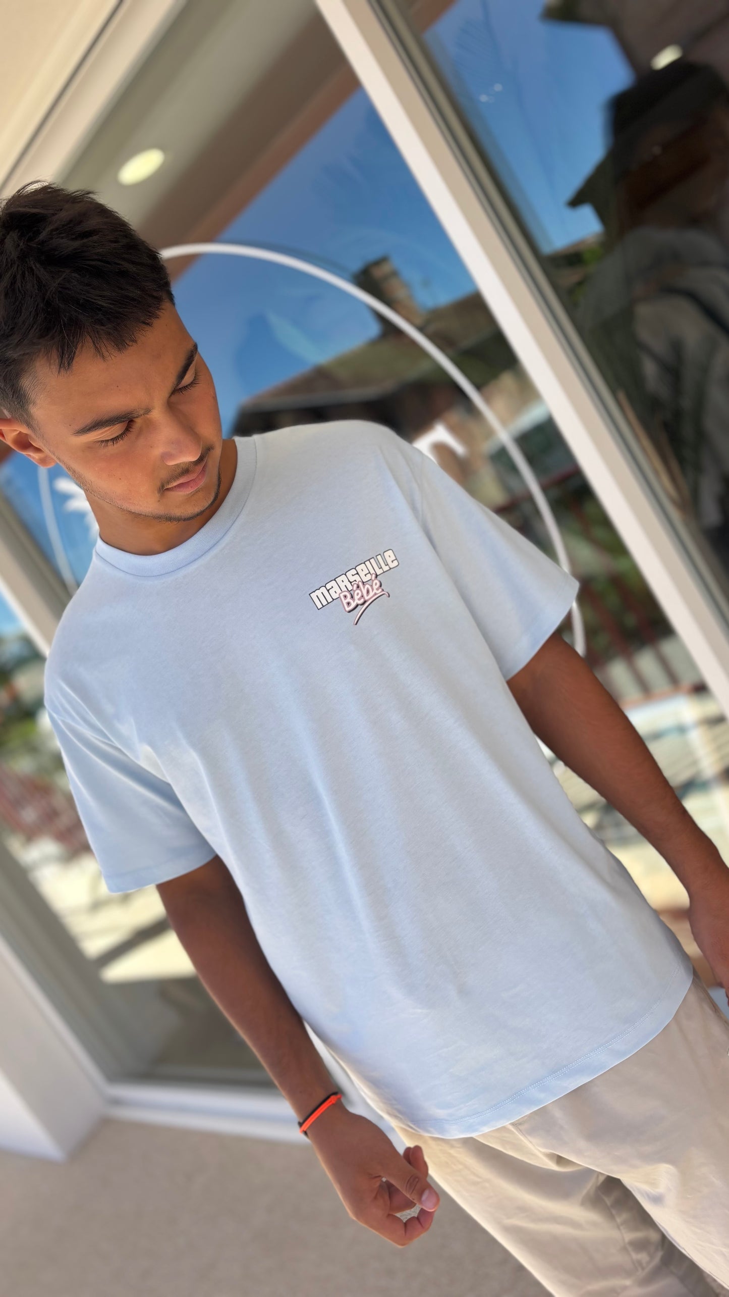 T-shirt MARSEILLE bb bleu ciel