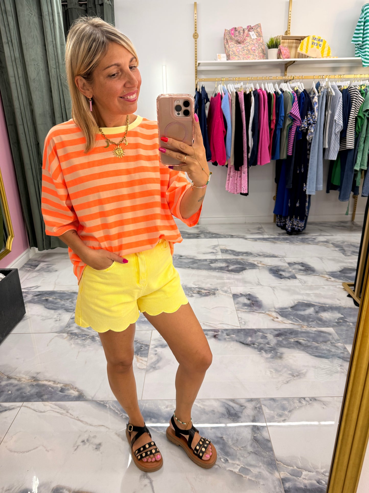 Short NUAGE jaune