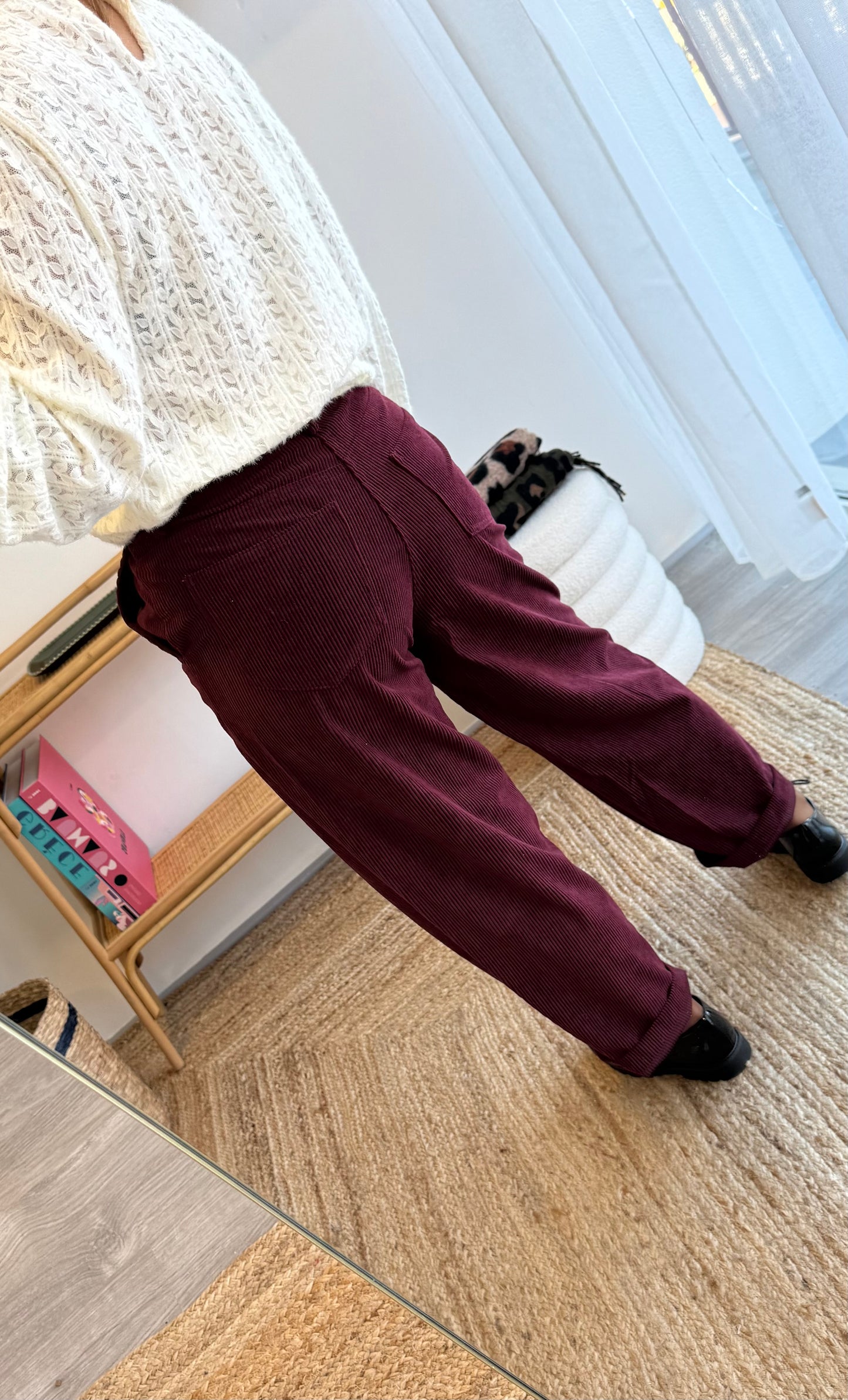 Pantalon SOLINE Bordeaux
