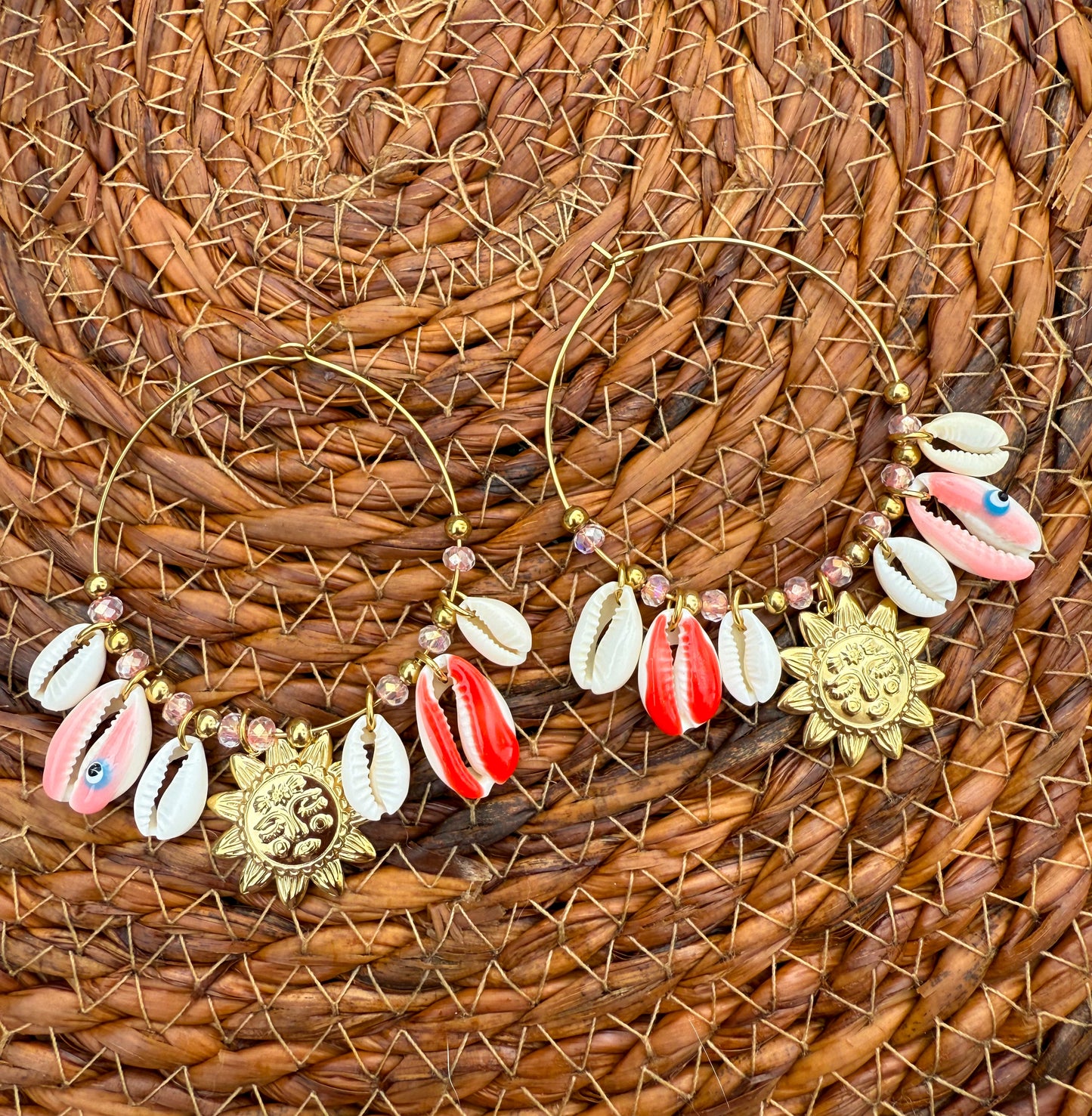 Boucles d’oreilles MARÉE HAUTE rose