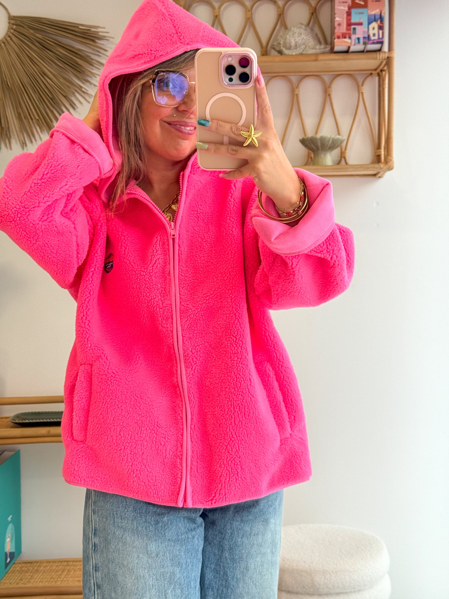Veste MALiBU Fushia fluo