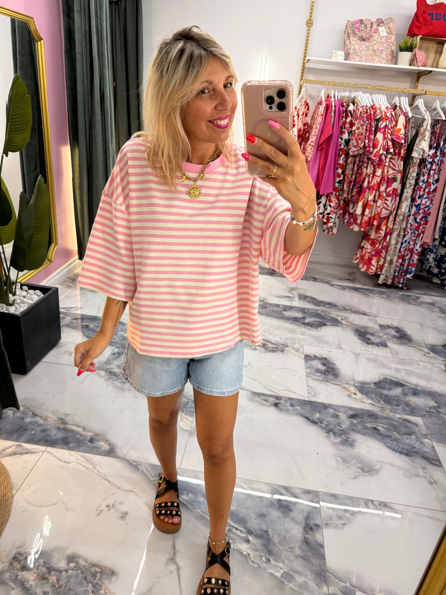 T-shirt SORBET rose