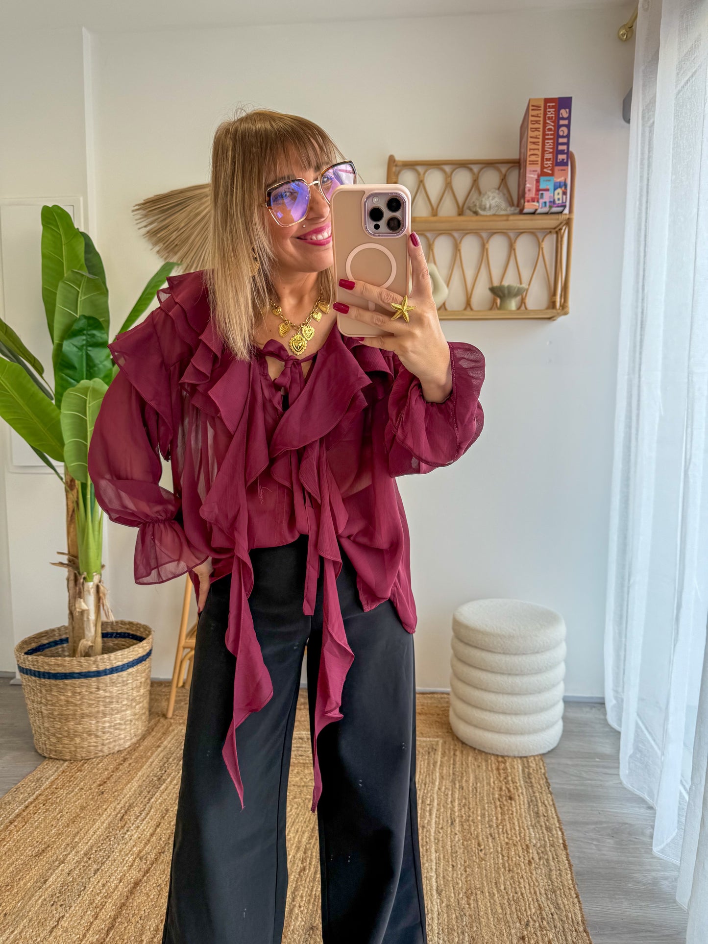 Blouse FLORENCE Bordeaux