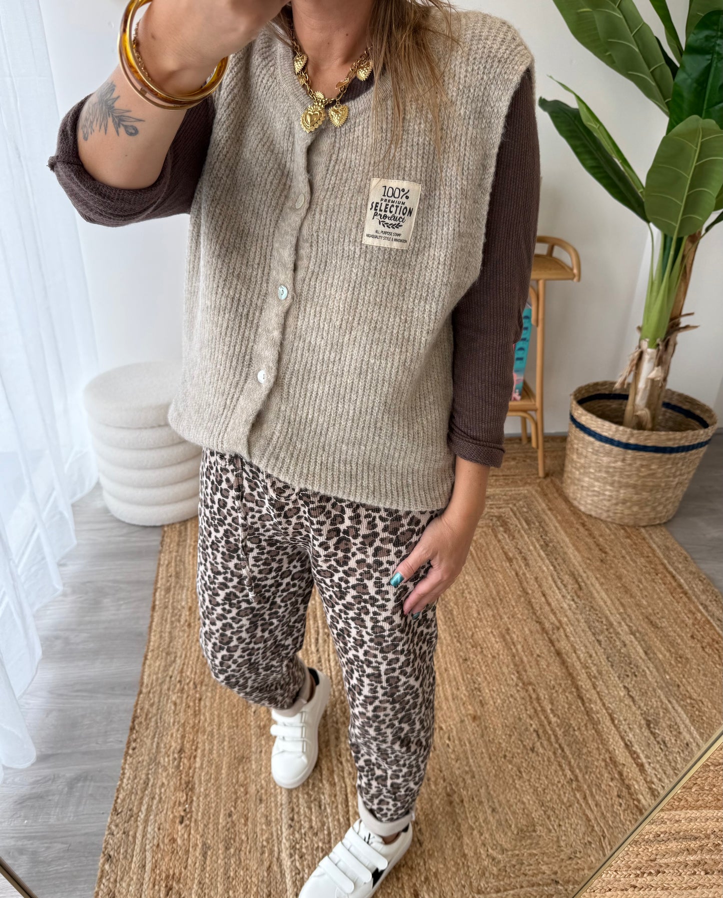 Gilet ÉMILIE écru