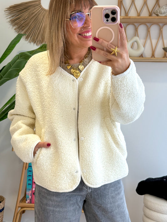 Veste FLUFFY écru
