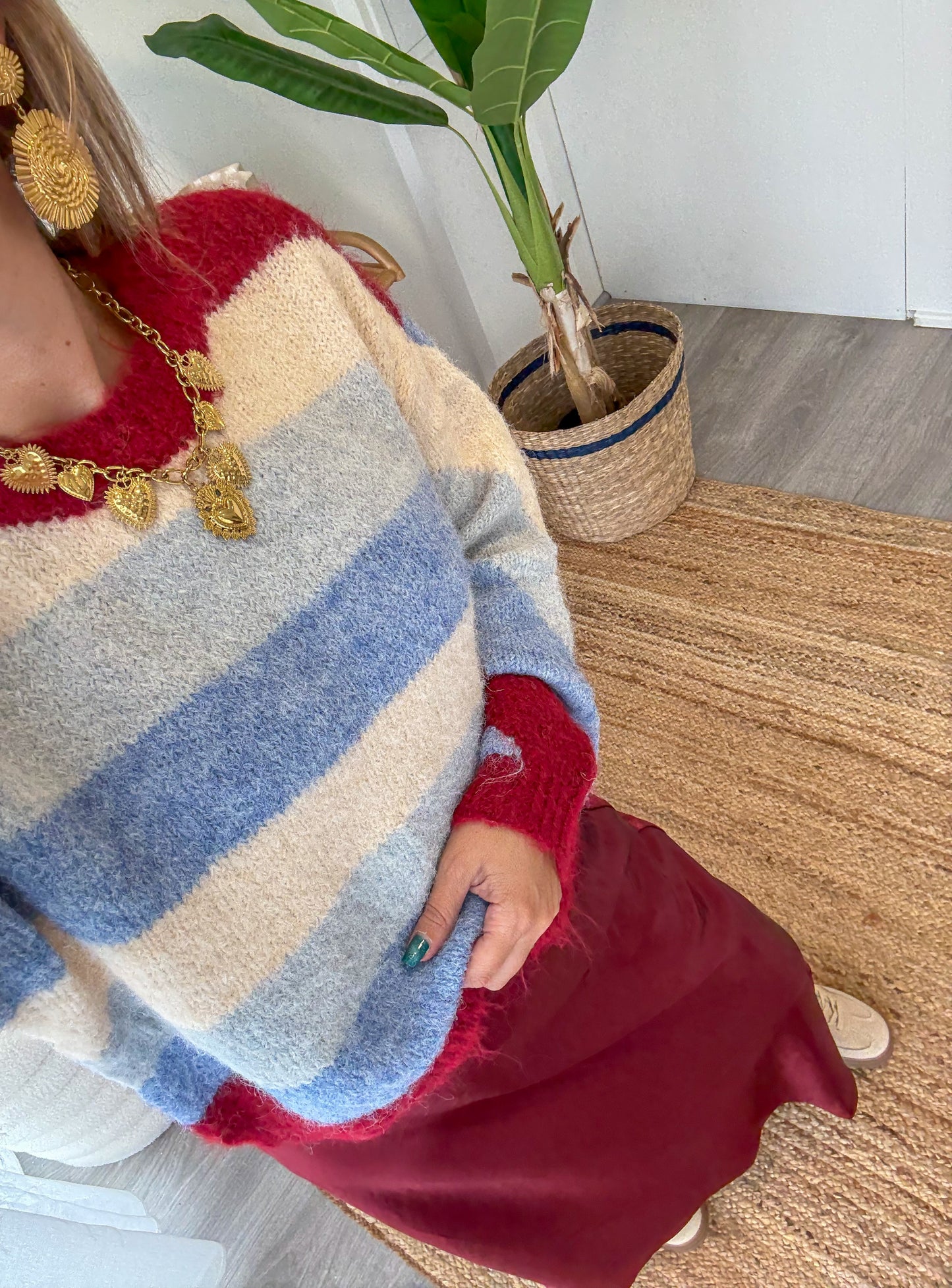 Pull DAPHNÉ bleu