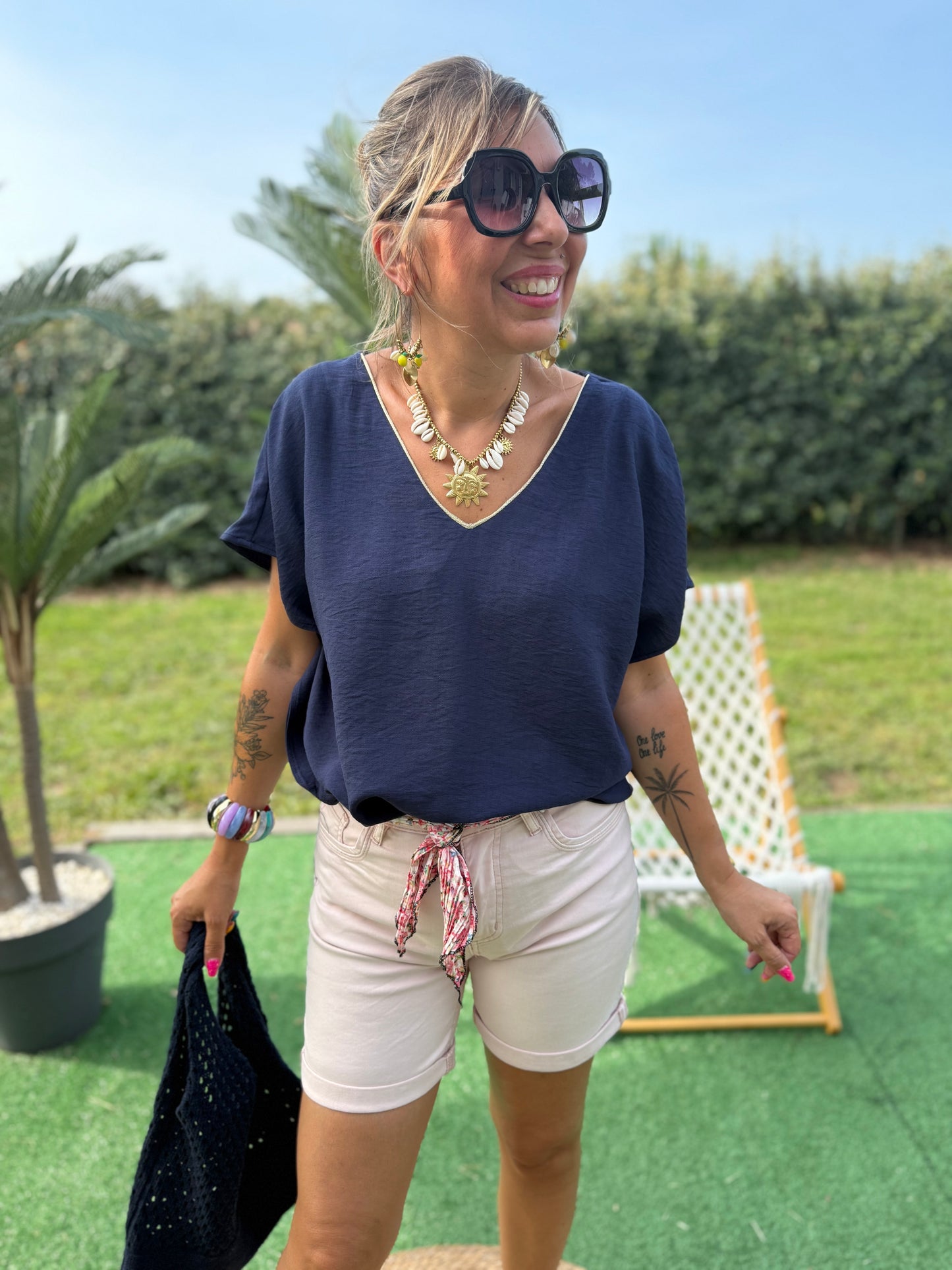 Short LOLA rose poudré