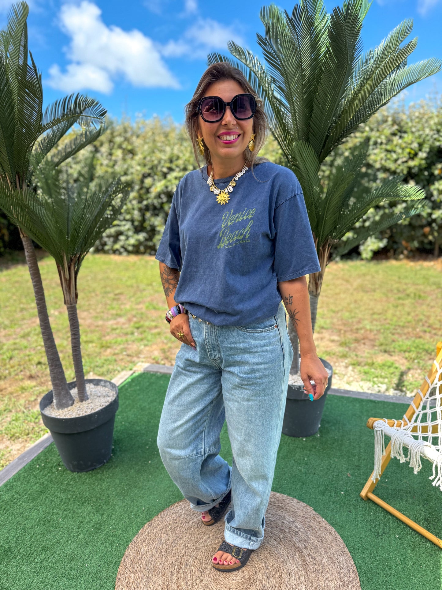 T-shirt VENICE bleu marine