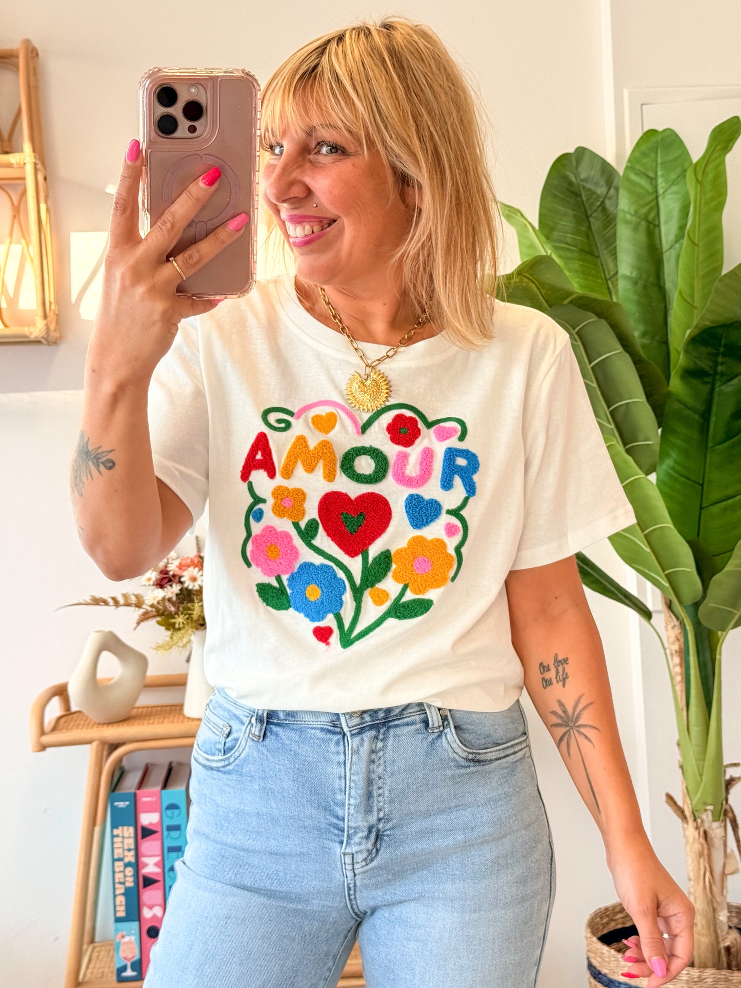 T-Shirt AMOUR Blanc