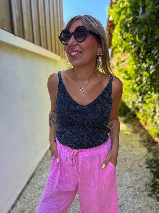 Top SHINE bleu marine