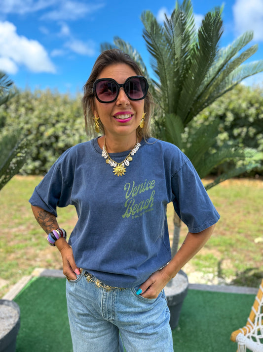 T-shirt VENICE bleu marine