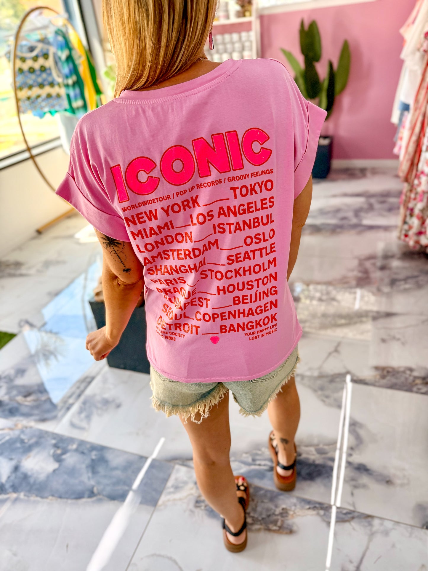 T-shirt ICONIC Rose