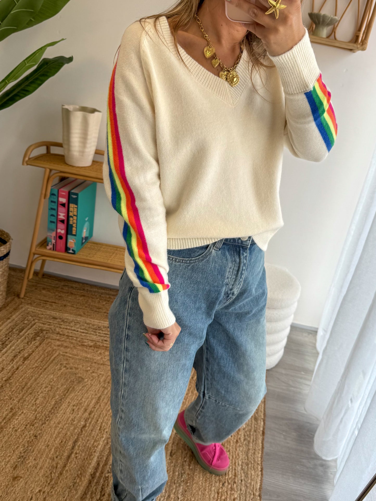 Pull STELLA écru