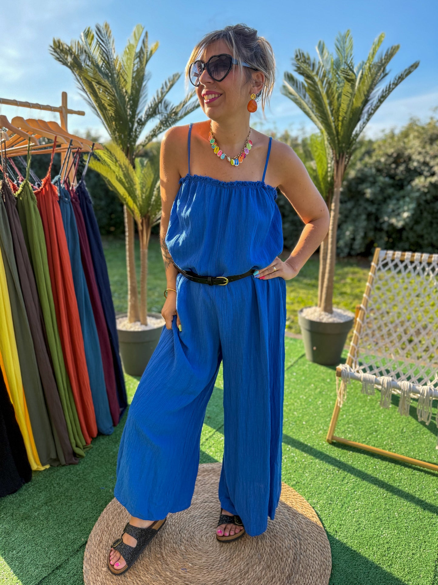 Combinaison AMANDINE bleu roi